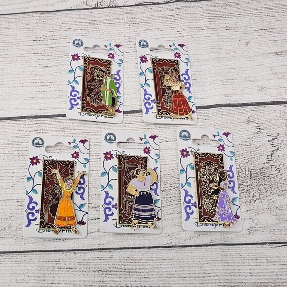 NEW! Disneyland Paris Disney Encanto Door Series Full Set of 5 Pins - Picture 1 of 12